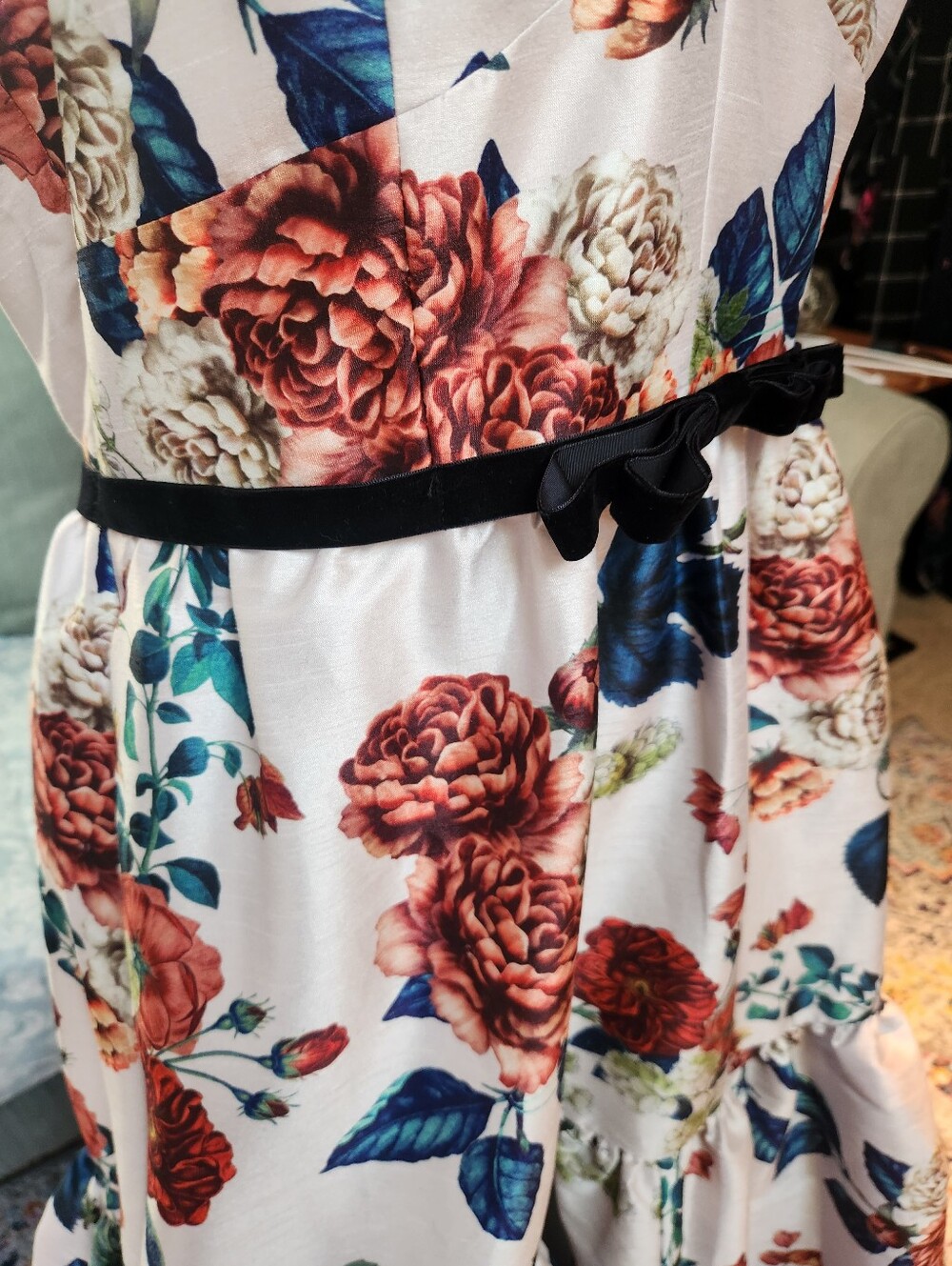 Live Bridgerton, Cottagecore, Fairycore, Gardencore Fantasy W Custom Floral Gown - Picture 13 of 15